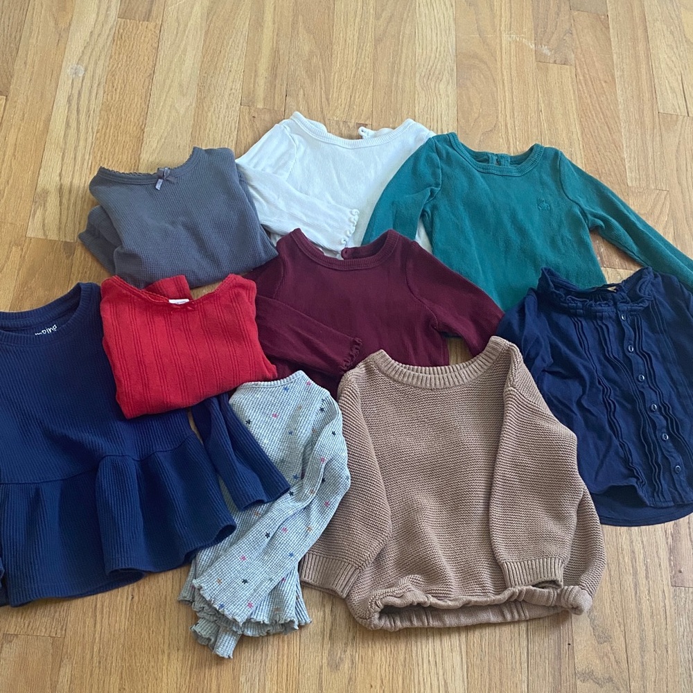 12-24m Long Sleeve Tops (gap, polo, assorted)